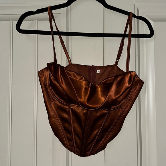 Parthea Satin Bodyshaper Corset Top - Picture 4 of 6